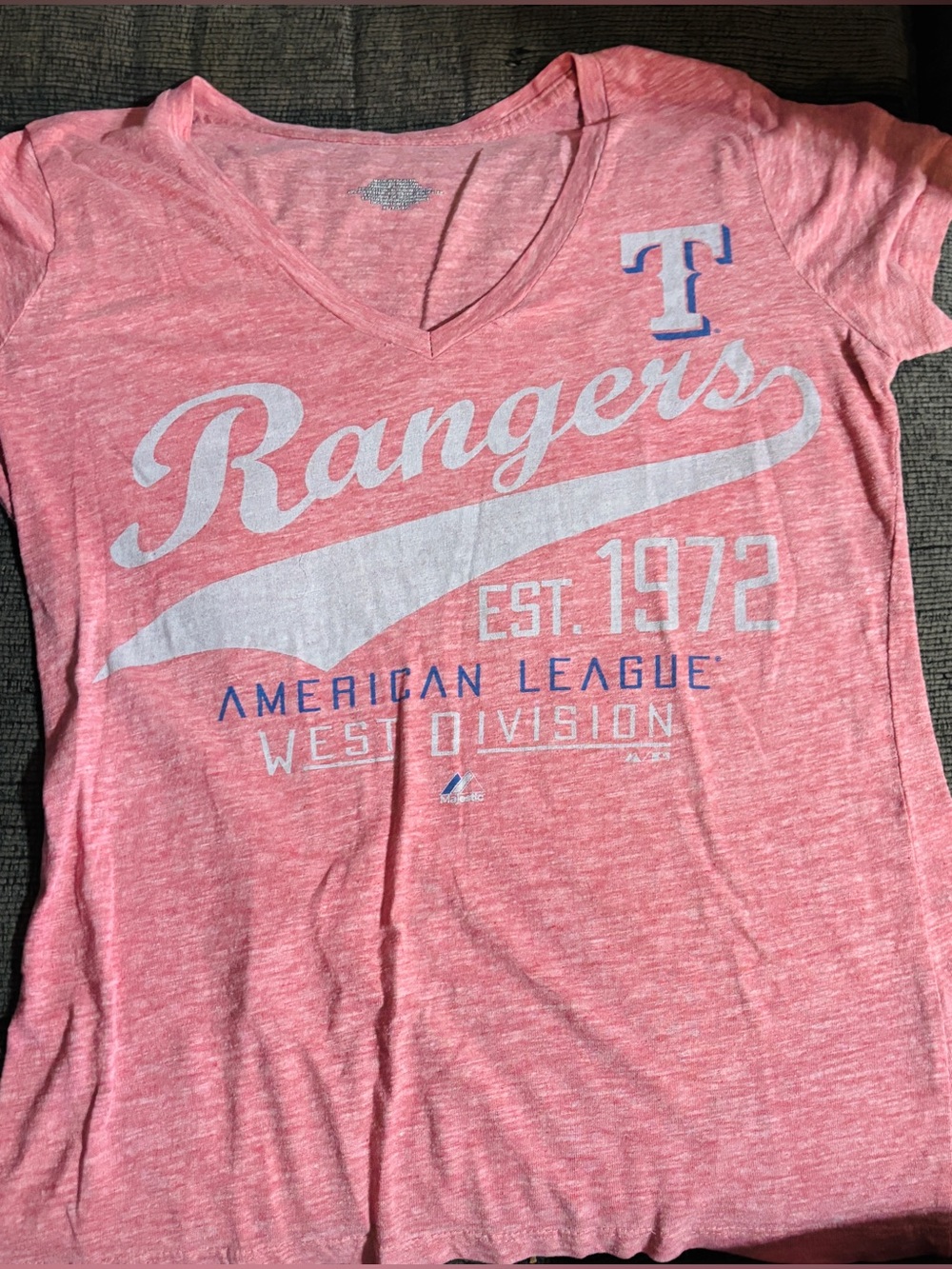 Texas Rangers V-Neck Tee